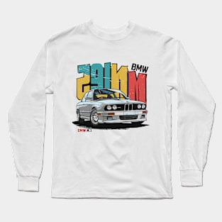 Bmw M3 E30 Vintage Car Long Sleeve T-Shirt